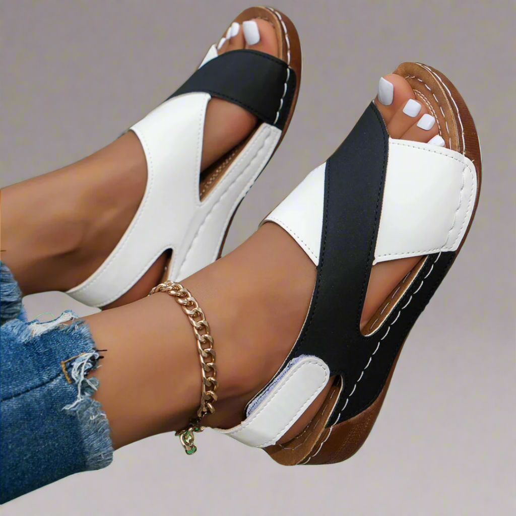 Alwine | Handcrafted Wedge Sandals Made from Premium Material