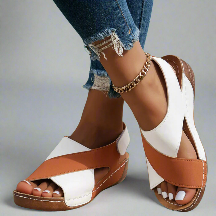 Alwine | Handcrafted Wedge Sandals Made from Premium Material