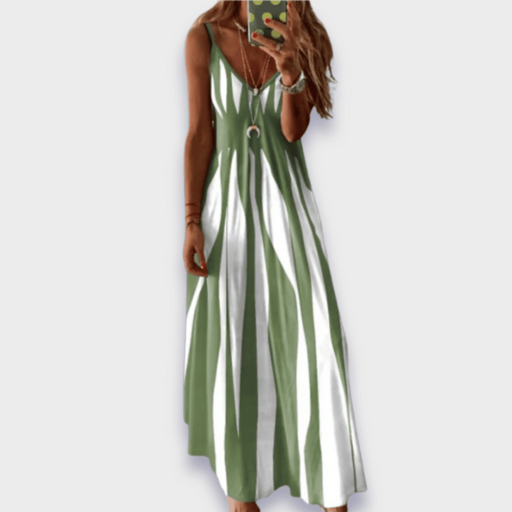 Claudia | Long Casual Dress Made from Handmade Premium Fabric