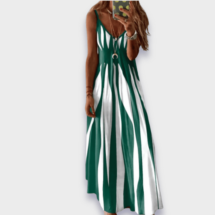 Claudia | Long Casual Dress Made from Handmade Premium Fabric