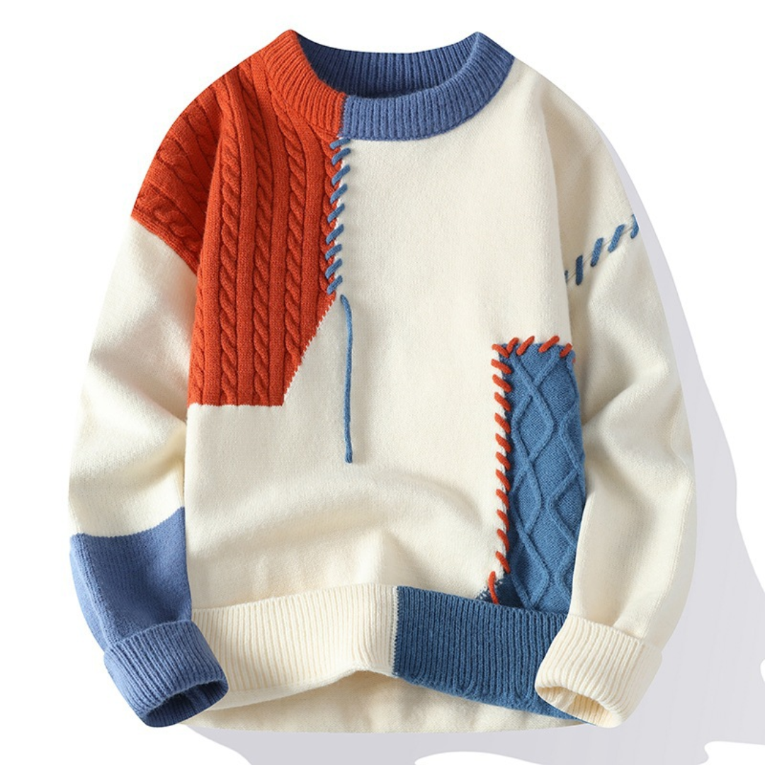 Knitmania | Patchwork Design Sweater for Men