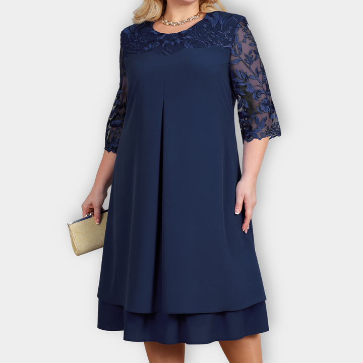 Eliana - Embroidered Banquet Dress