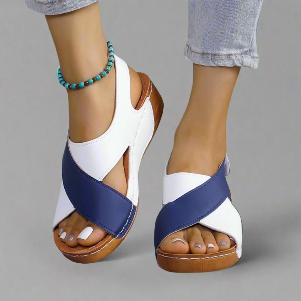 Sonnhild | Handmade Premium Sandals in Navy Blue