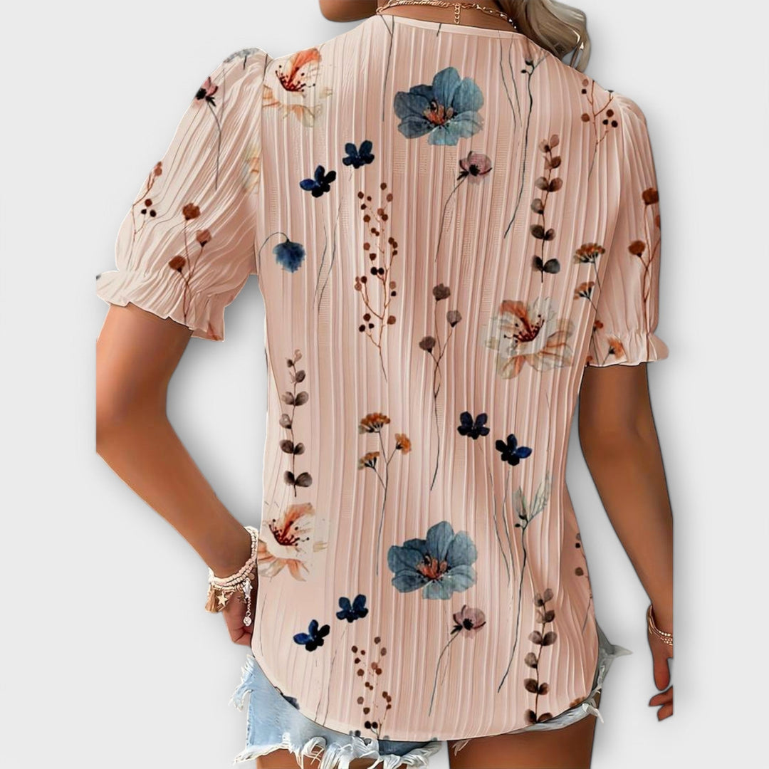 Emily - Stylish Blouse with V-Neck