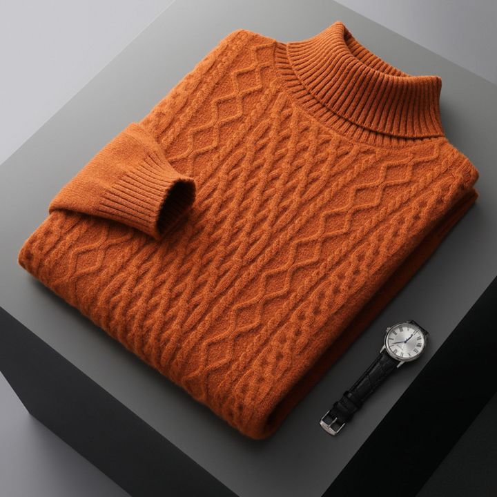 The Alex Turtleneck Weave Sweater