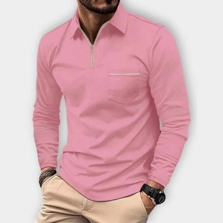 Maxim - Long-Sleeved Polo Shirt