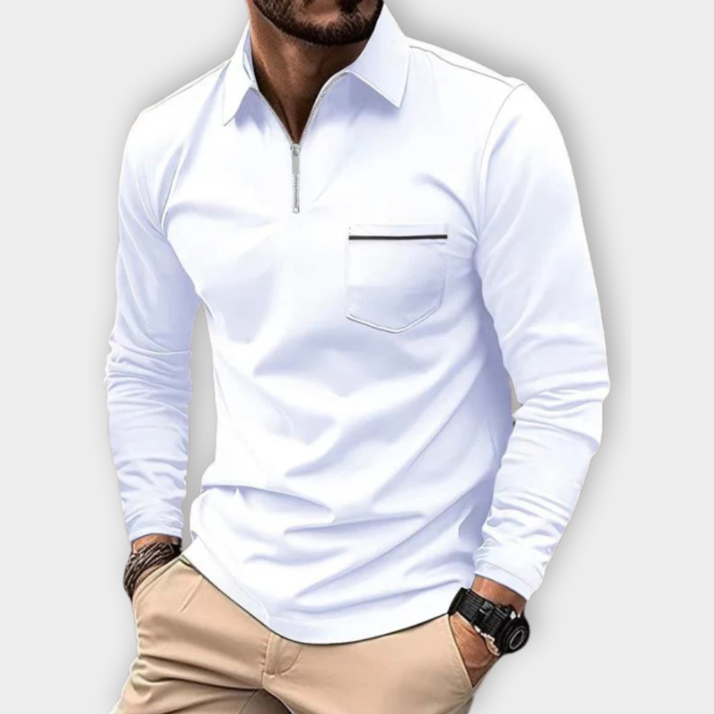 Maxim - Long-Sleeved Polo Shirt
