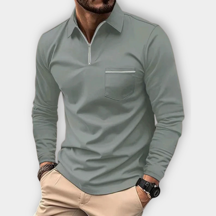 Maxim - Long-Sleeved Polo Shirt