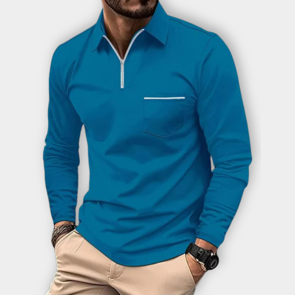 Maxim - Long-Sleeved Polo Shirt