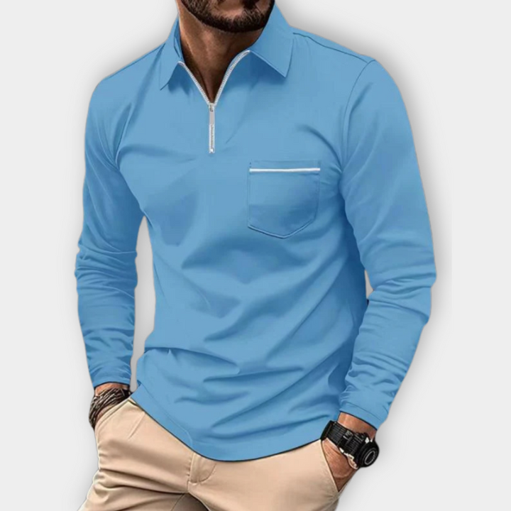 Maxim - Long-Sleeved Polo Shirt