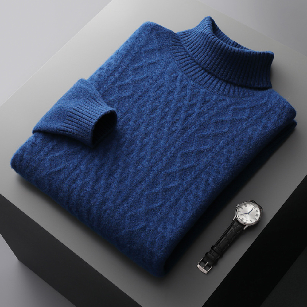 The Alex Turtleneck Weave Sweater