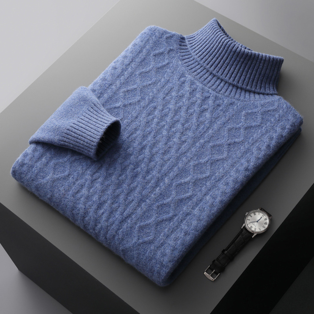 The Alex Turtleneck Weave Sweater