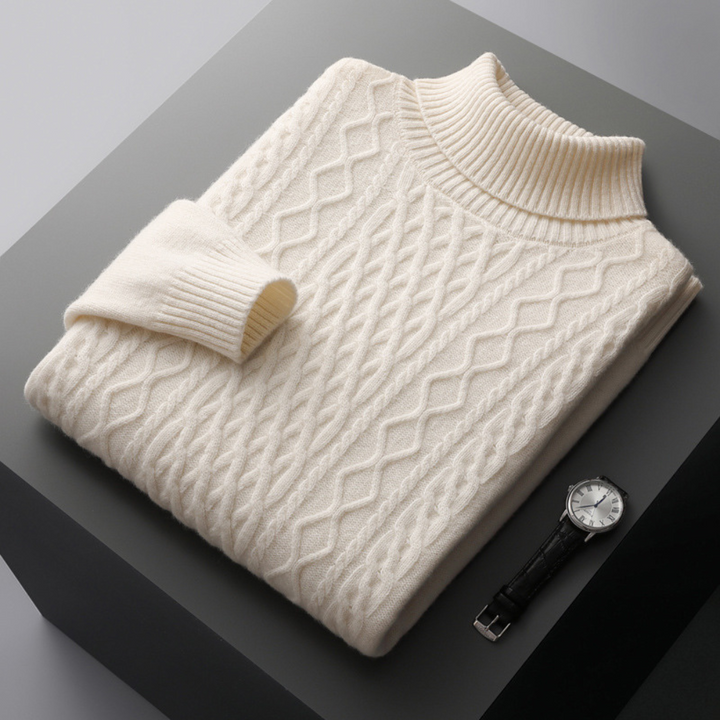 The Alex Turtleneck Weave Sweater