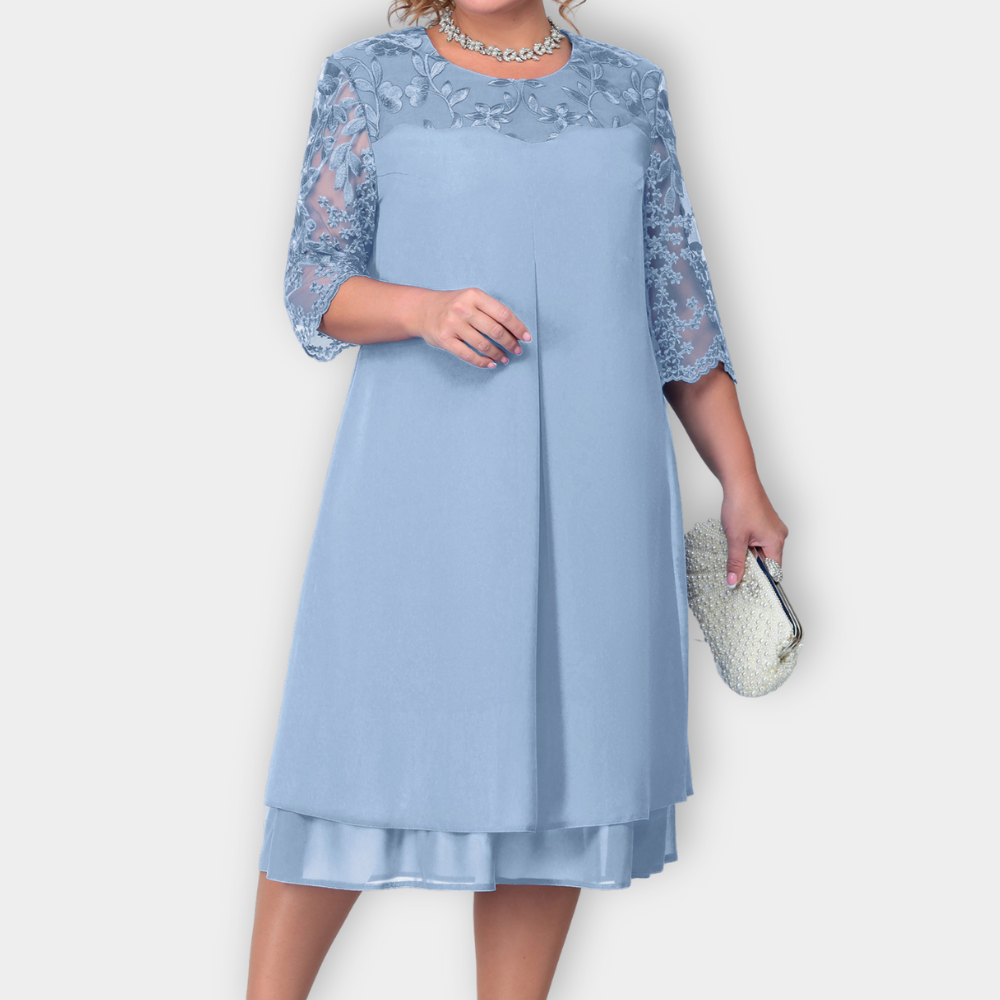 Eliana - Embroidered Banquet Dress