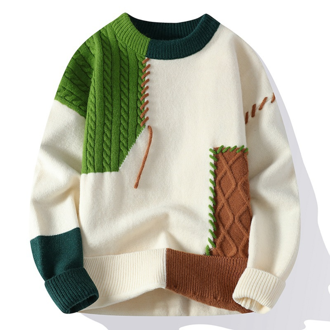 Knitmania | Patchwork Design Sweater for Men