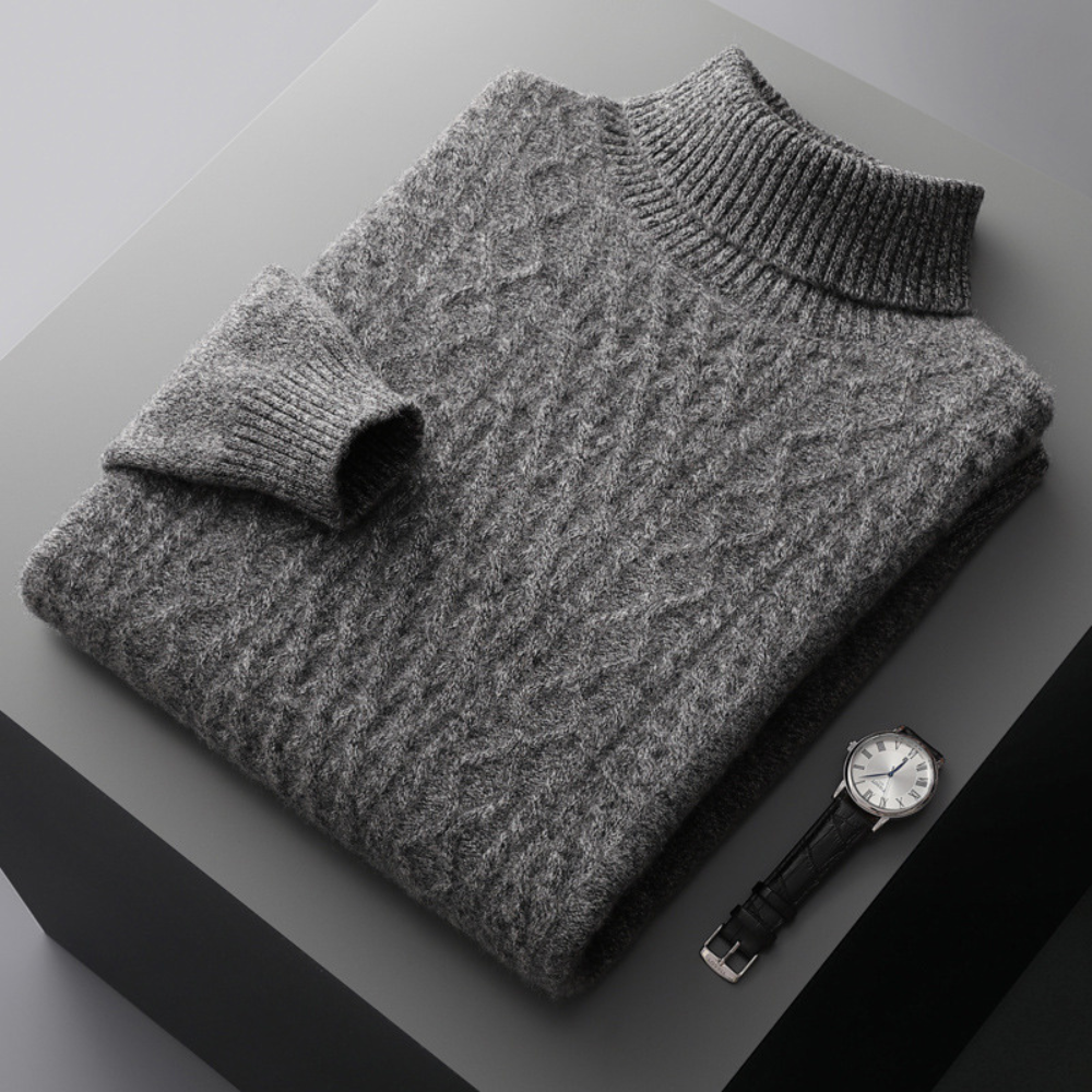 The Alex Turtleneck Weave Sweater