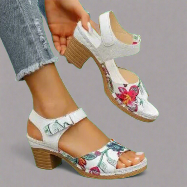 Marisa | Handcrafted Peep-Toe Sandals Made from Premium Materials
