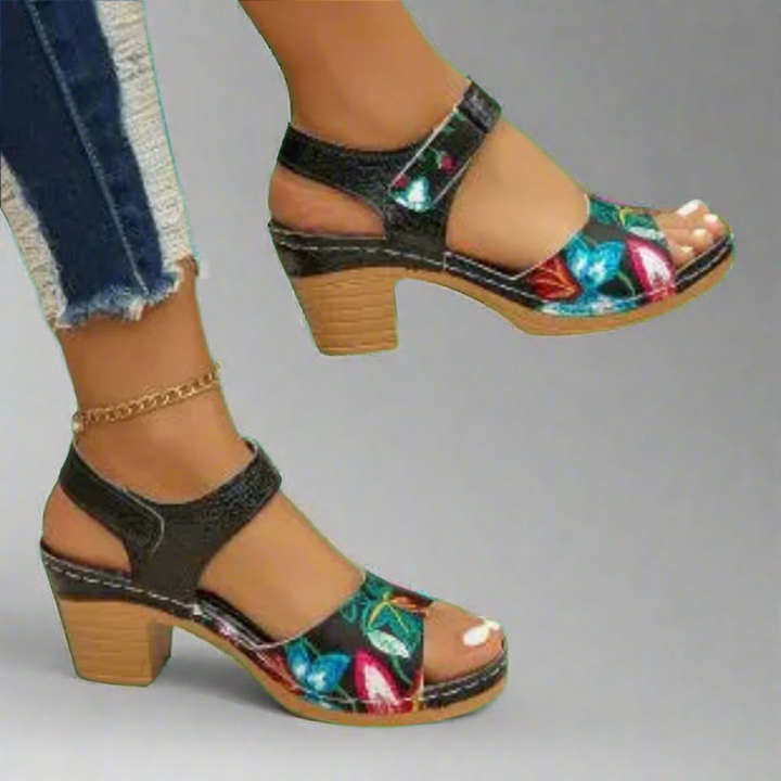 Marisa | Handcrafted Peep-Toe Sandals Made from Premium Materials