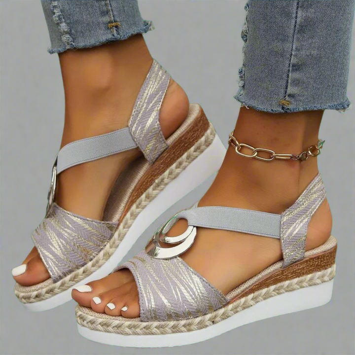 Dahlia | Handmade Wedge Sandals Made from Premium Material