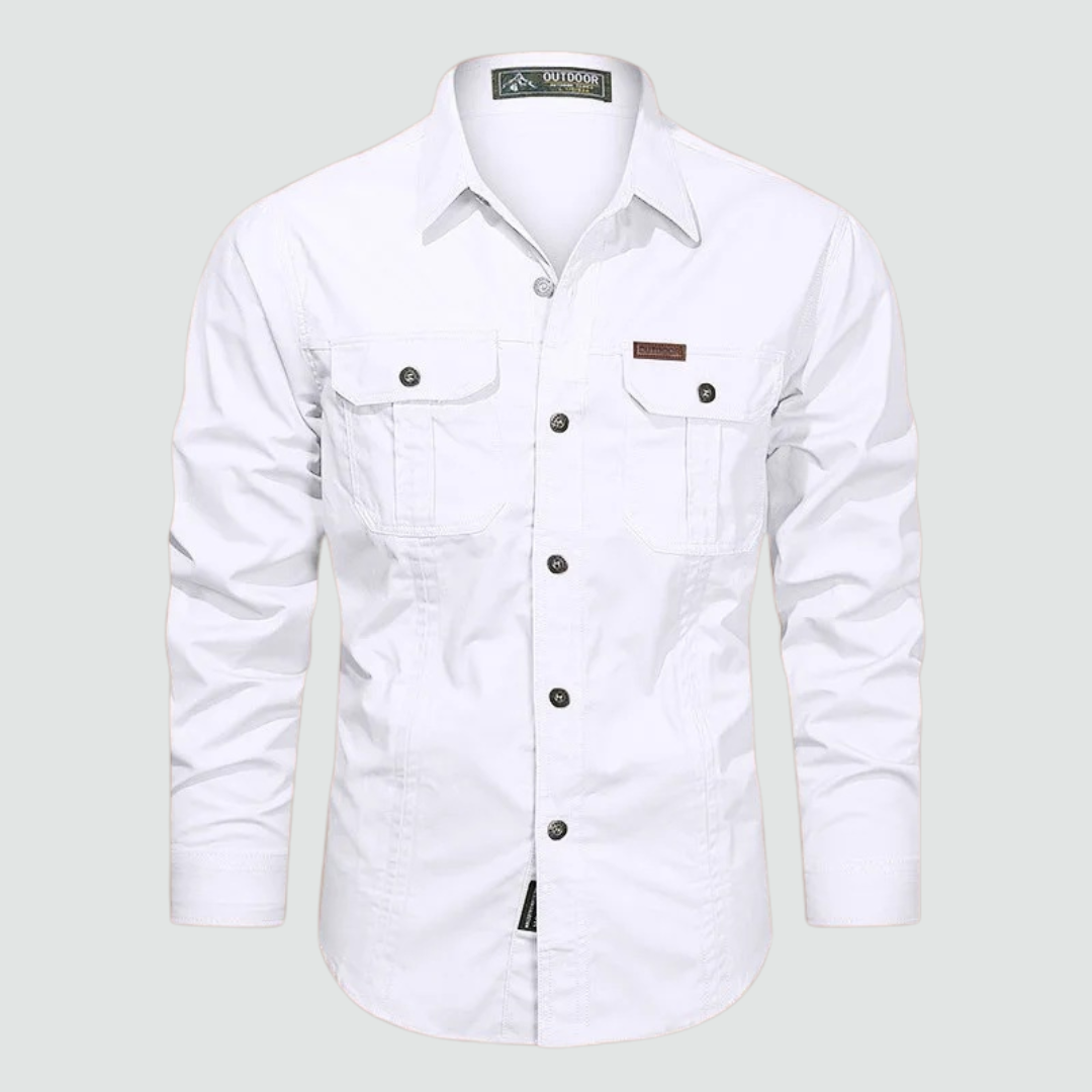 Sidney - Long Sleeve Cargo Overshirt