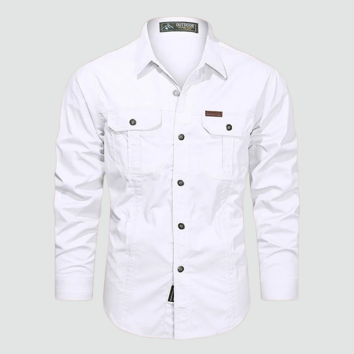 Sidney - Long Sleeve Cargo Overshirt