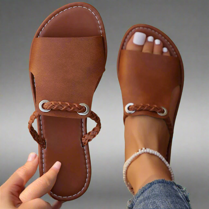 Katelina | Handcrafted Flat Sandals Made from Premium Material