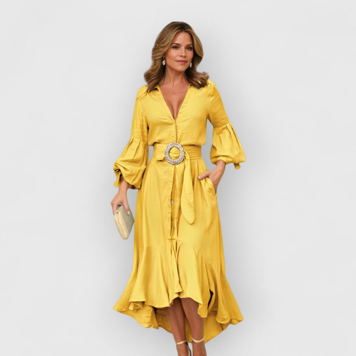 Viviana - Belted Midi Dress