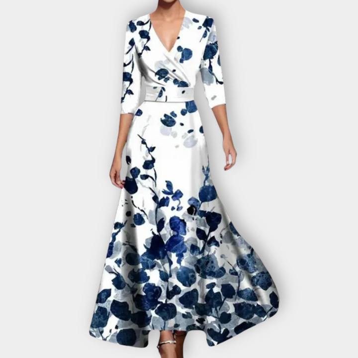 Adelundis - Floral Wrap Maxi Dress