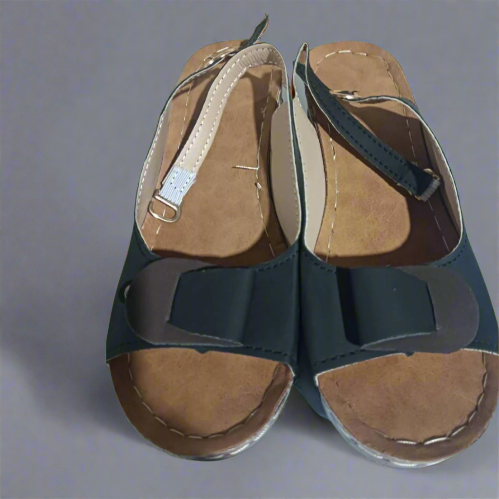 Clara | Retro Wedge Sandals for Women – Comfort and Style