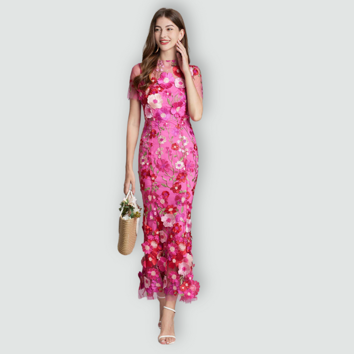 Jessica -  Floral Finesse Dress