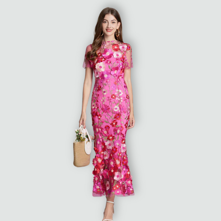 Jessica -  Floral Finesse Dress