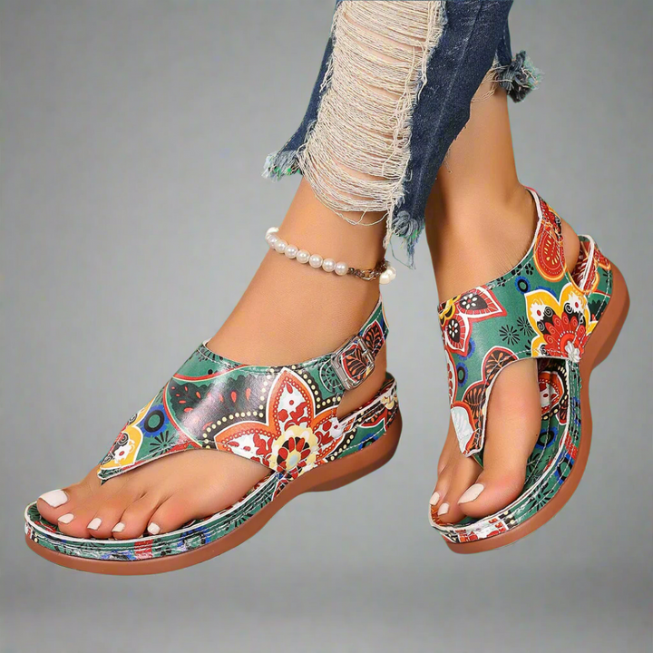 Regine | Handcrafted Wedge Sandals Made from Premium Material