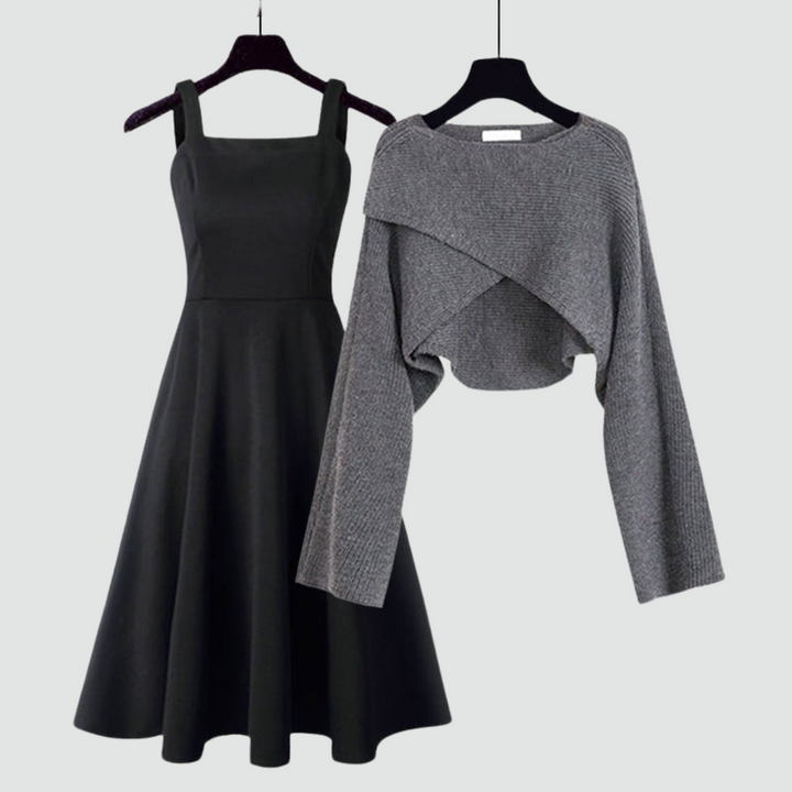 Enrica - Elegant Knitted Dress Set