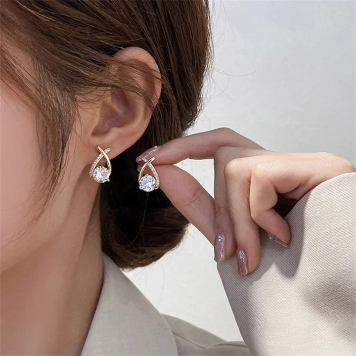 The Magnolia Fashion Cross Stud Earrings