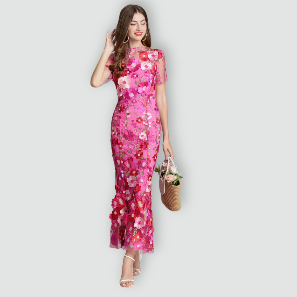 Jessica -  Floral Finesse Dress