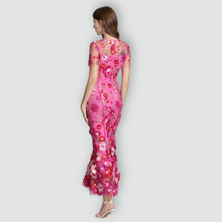Jessica -  Floral Finesse Dress