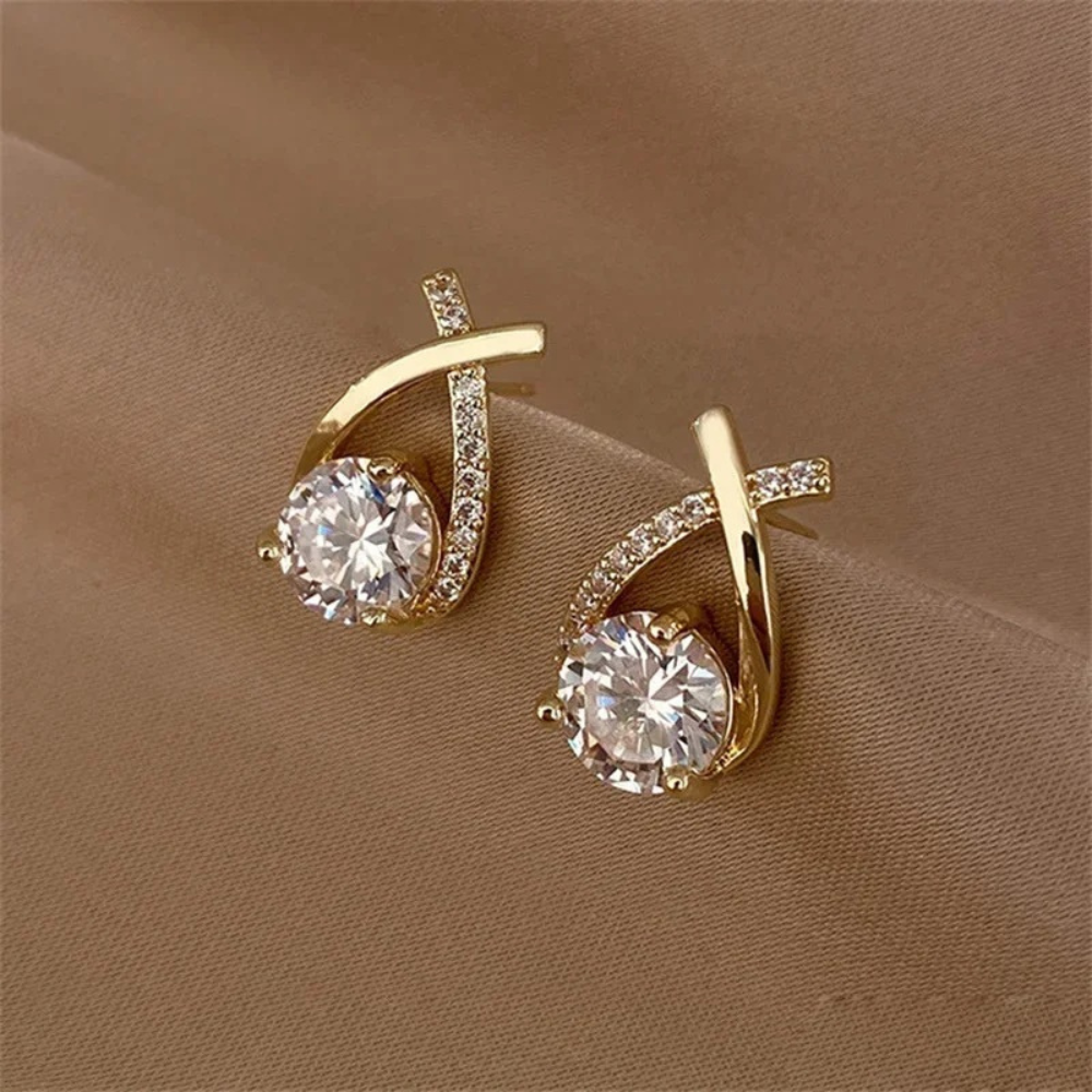 The Magnolia Fashion Cross Stud Earrings