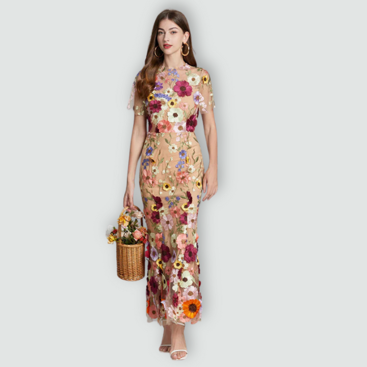 Jessica -  Floral Finesse Dress