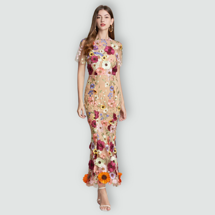 Jessica -  Floral Finesse Dress