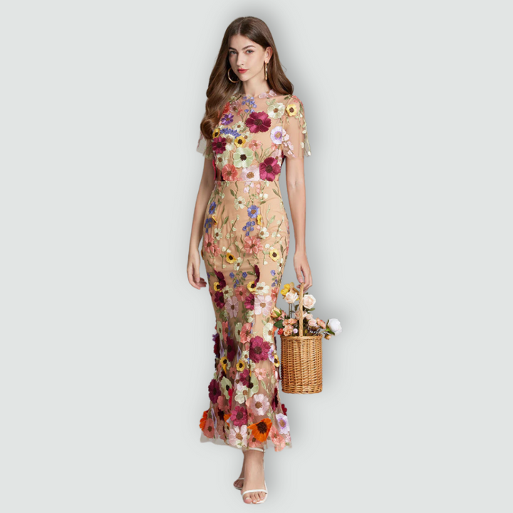 Jessica -  Floral Finesse Dress