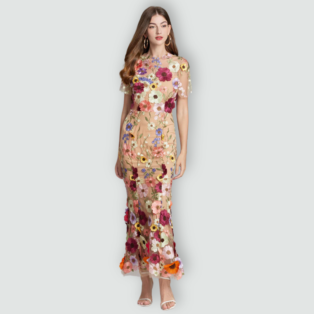 Jessica -  Floral Finesse Dress