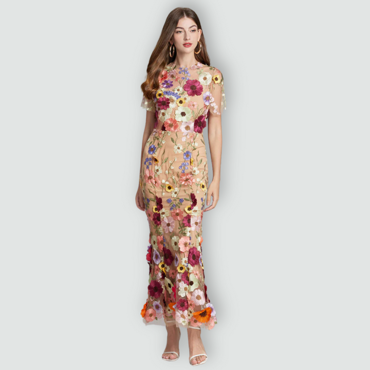 Jessica -  Floral Finesse Dress