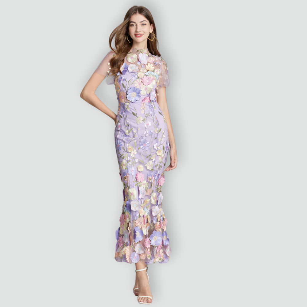 Jessica -  Floral Finesse Dress