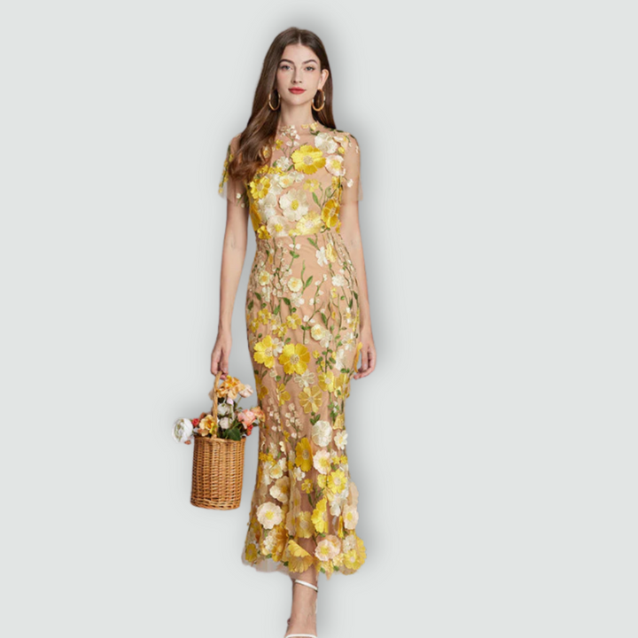 Jessica -  Floral Finesse Dress