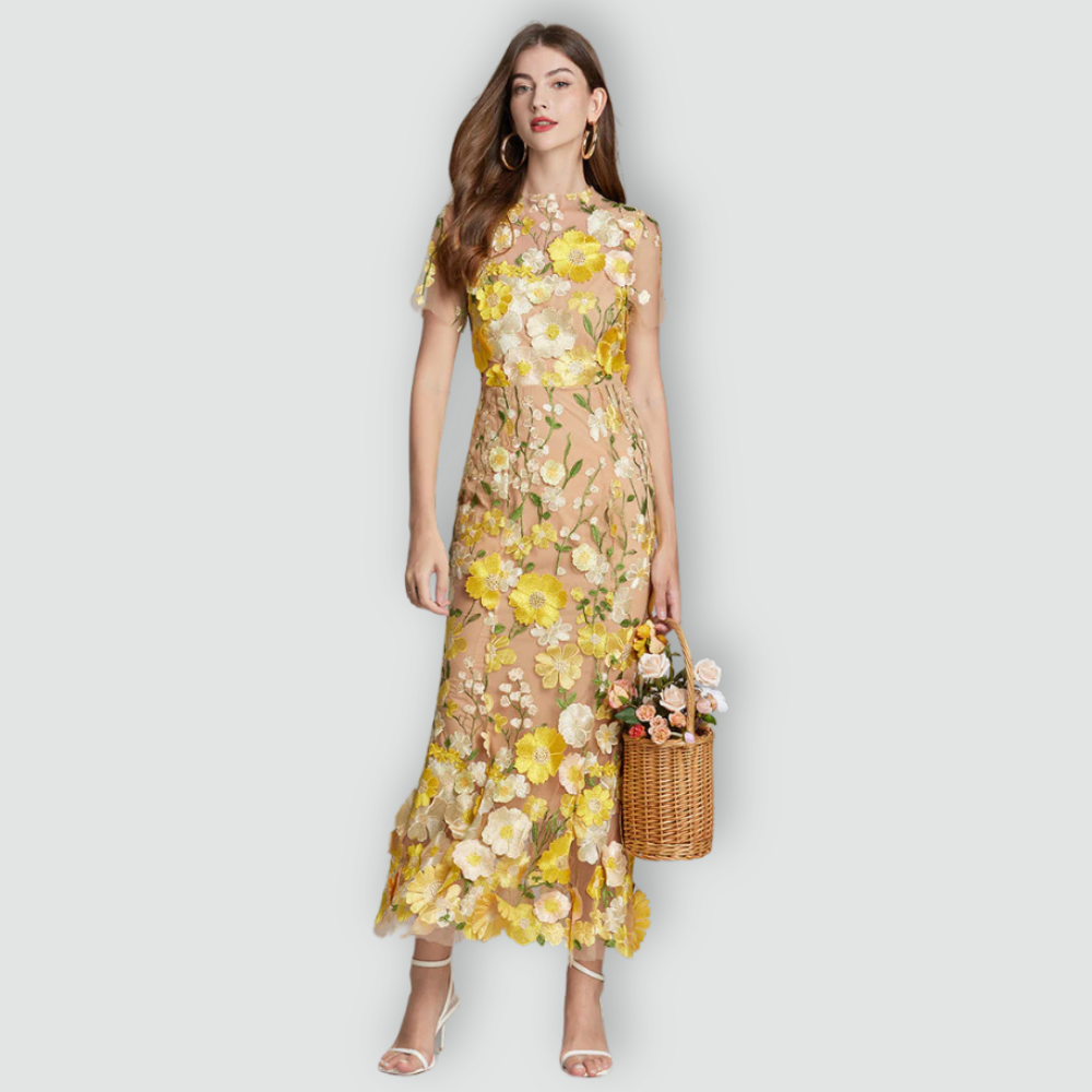 Jessica -  Floral Finesse Dress