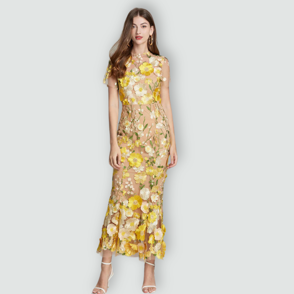 Jessica -  Floral Finesse Dress