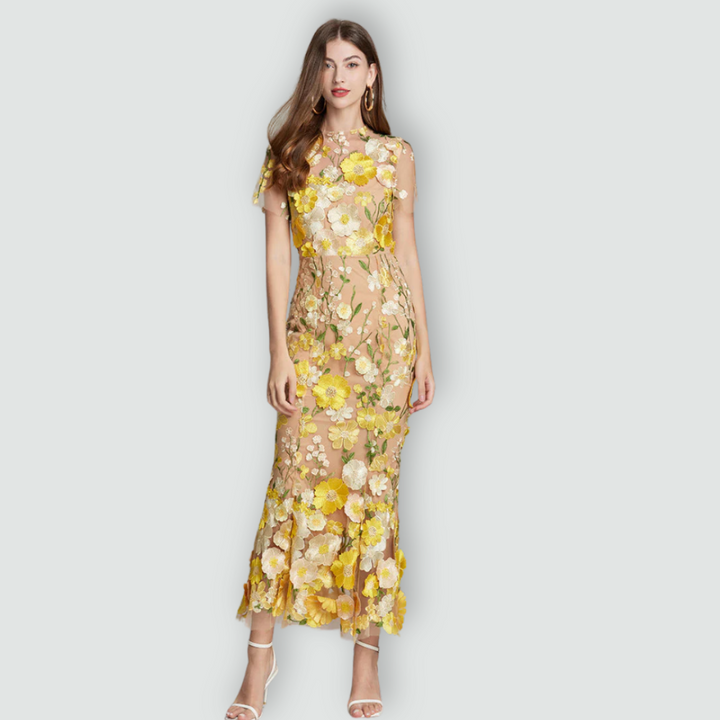 Jessica -  Floral Finesse Dress