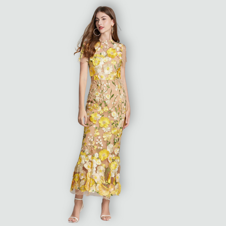 Jessica -  Floral Finesse Dress