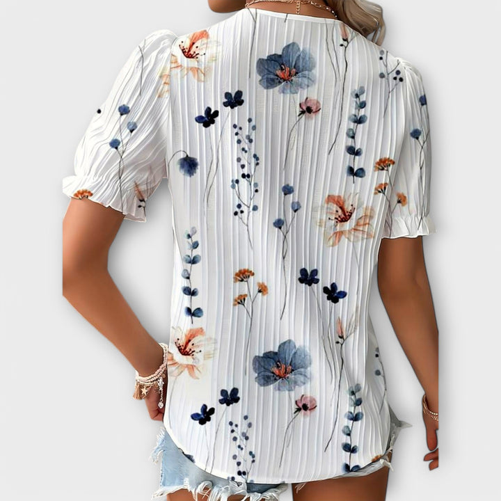 Emily - Stylish Blouse with V-Neck