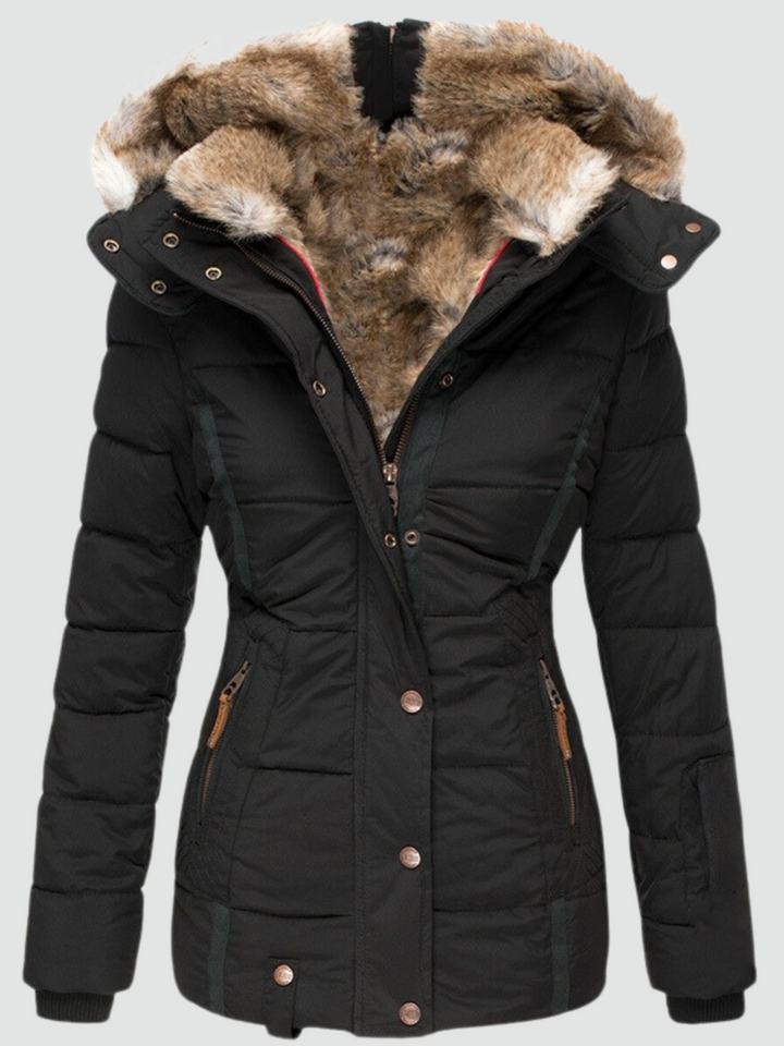 Penelope - Warm Winter Coat with Fur Lining